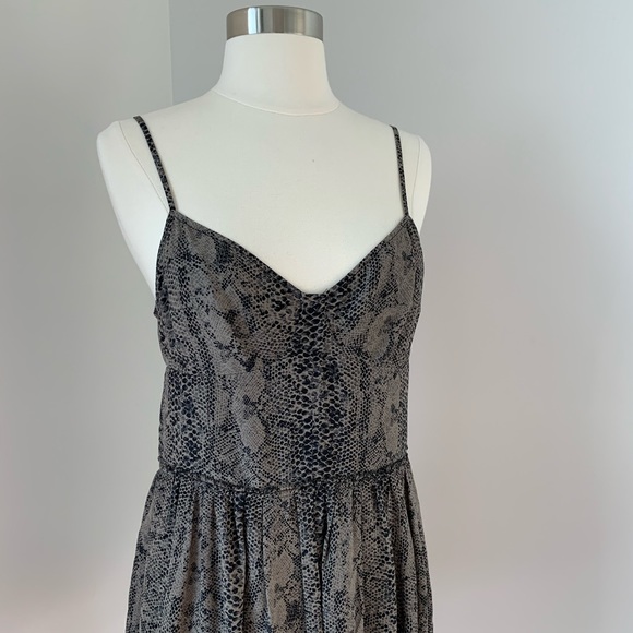 Aritzia Wilfred Python Snake Print Silk Dress - Picture 3 of 12